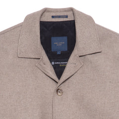 Oatmeal Wool-Blend Jacket