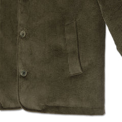 Cotton Corduroy Jacket in Steel Blue, Olive