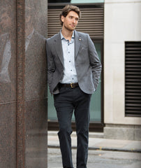 Modern Wool Blend Taupe & Grey Jacket