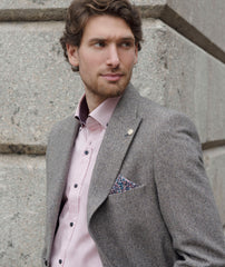 Wool Blend Herringbone Jacket