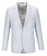 Modern Blazer in Sky and Tan