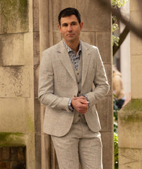 Modern Jacket in Sky and Navy