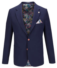Modern Cut Jacket in Navy and Sage