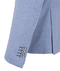 Sophisticated Double-Breasted Light Blue Jacket