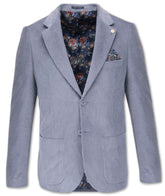 Corduroy Jacket - 100% Cotton in Ocean Blue, Steel Blue