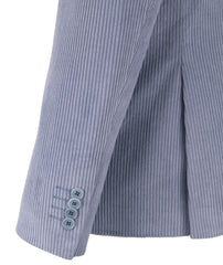 Corduroy Jacket - 100% Cotton in Ocean Blue, Steel Blue