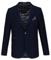 Wool Blend Jacket in Sage, Navy and Oatmeal