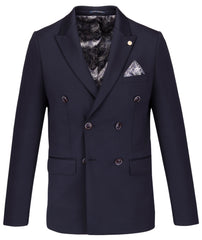 Modern Navy Double-Breasted Jacket