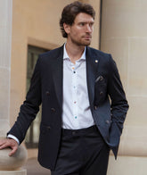Modern Navy Double-Breasted Jacket