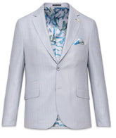 Linen Blend Soft Herringbone Blazer