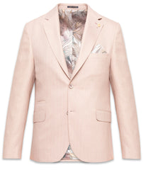 Linen Blend Soft Herringbone Blazer
