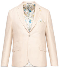 Linen Blend Soft Herringbone Blazer