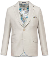Printed Twill Blazer in Soft Green