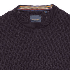 Men's Basket Weave Crew Neck Top