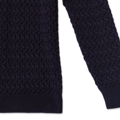Men's Basket Weave Crew Neck Top