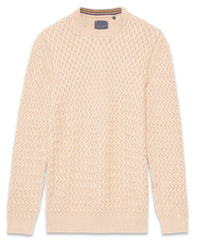 Men's Basket Weave Crew Neck Top