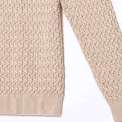 Men's Basket Weave Crew Neck Top