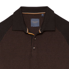 Braided Weave Knit with Collar and Buttons