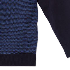 Braided Weave Knit with Collar and Buttons