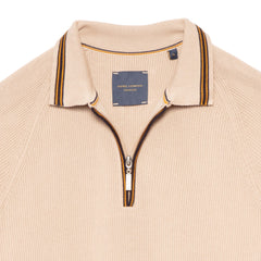 Braided Weave Cotton Knit with Zip