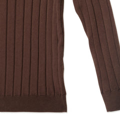 Cotton Wide-Ribbed Knit Top