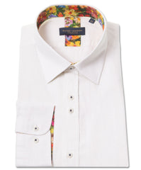 Men's Linen Blend Long Sleeve Shirt