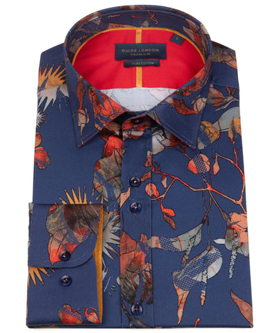 Abstract Leaf Pattern Shirt