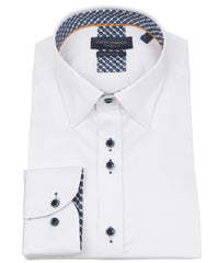 Mens Long Sleeve Cotton Elastane Shirt