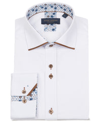 Mens Long Sleeve Cotton Blend Shirt