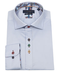 Mens Long Sleeve Cotton Stretch Shirt