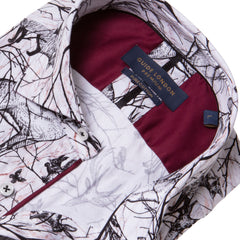 Woodland Fox and Deer Long Sleeve Cotton Shirt