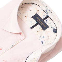 Linen Cotton Blend Solid Colour Long Sleeve Shirt