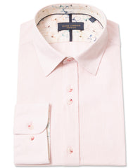 Linen Cotton Blend Solid Colour Long Sleeve Shirt