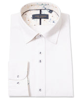 Linen Cotton Blend Solid Colour Long Sleeve Shirt