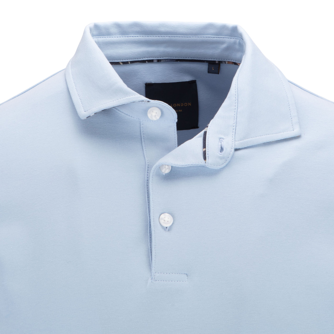 Classic Polo Shirt with Inner Collar Detail