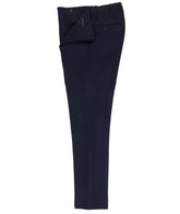 Men's Navy Cotton Blend Trousers