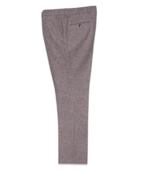 Wool Blend Herringbone Trousers