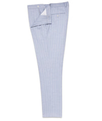 Striped Elasticated Waist Stretch Jersey Tailored Trouser