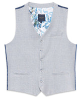 Lightweight Waistcoat in a Textured Knitted Fabric
