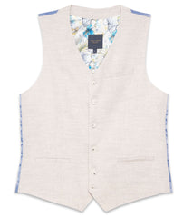 Linen Blend Blazer Waistcoat