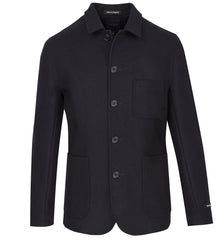 Italian blended wool blazer coat