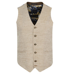 Summer linen blend waistcoat