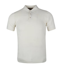 knitted jacquard polo