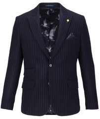 Brushed Tweed Wool Blend Blazer