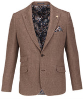 Textured Single Breasted Blazer