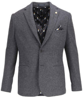 Wool Blend Knitted Blazer