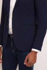 Knitted Textured Blazer