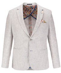 Textured Woven Triple Colour Yarn Blazer