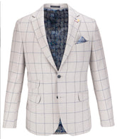 Italian Cotton and Wool blend Check Blazer