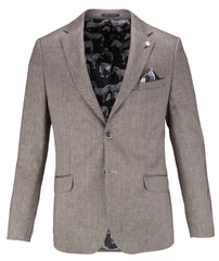 Linen Cotton Blend Blazer